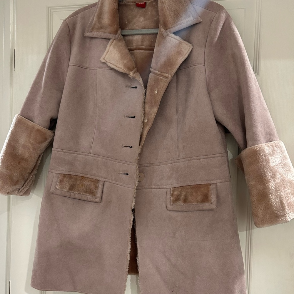 Valerie Stevens Cream Teddy Jacket